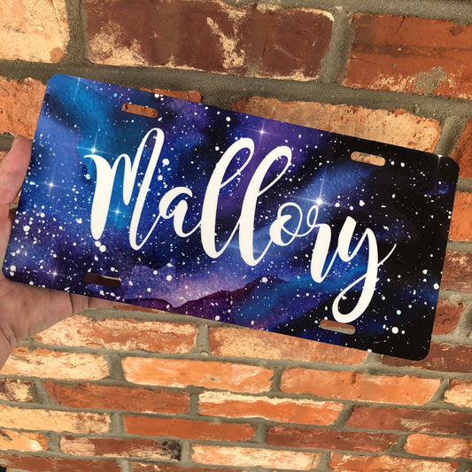 Personalized License Plate in Galaxy