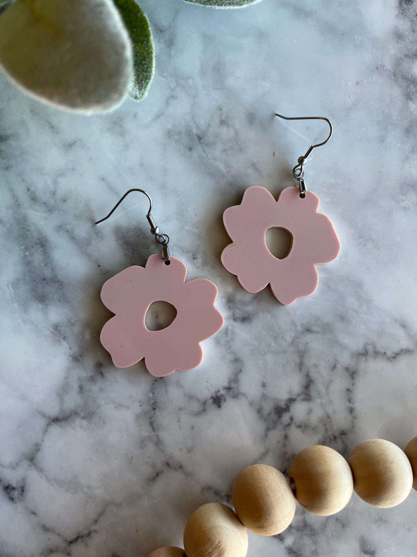 Boho Blossom Earrings in Blush