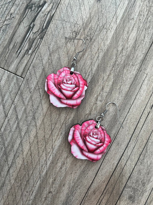 Juliet Rose Earrings in Pink Ombre