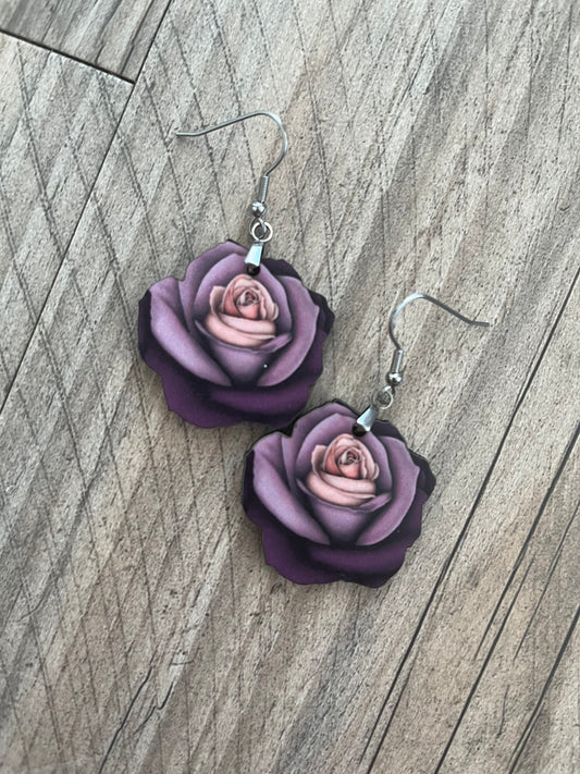 Juliet Rose Earrings in Mauve