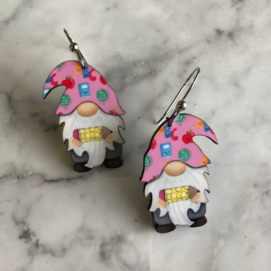 Teacher Gnome Earrings