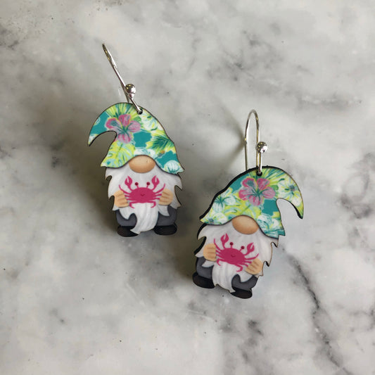 Crabby Gnome Earrings