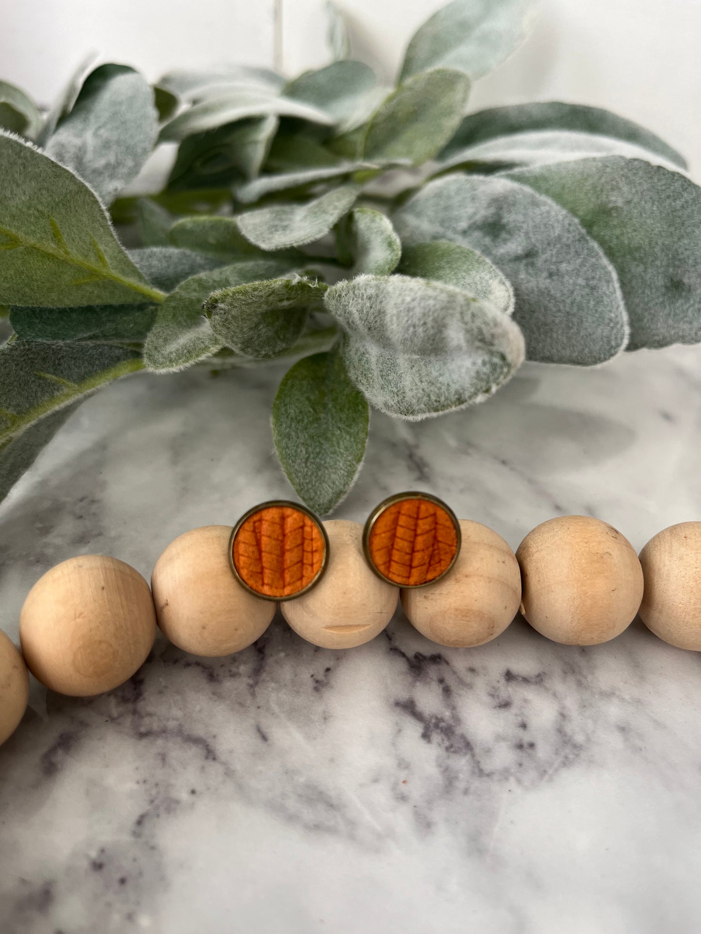 Pumpkin Spice Stud Earrings