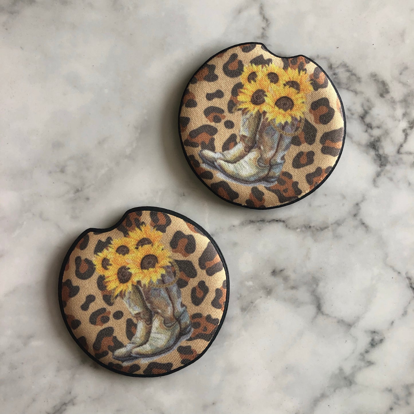 Cowgirl Boots Car Coasters