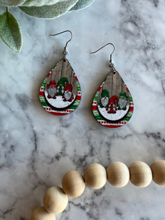 Sally Gnome for the Holidays Earrings