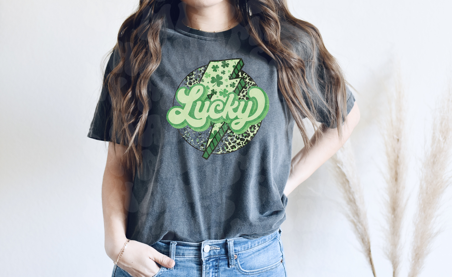 Retro Lucky Lightning Bolt Tee